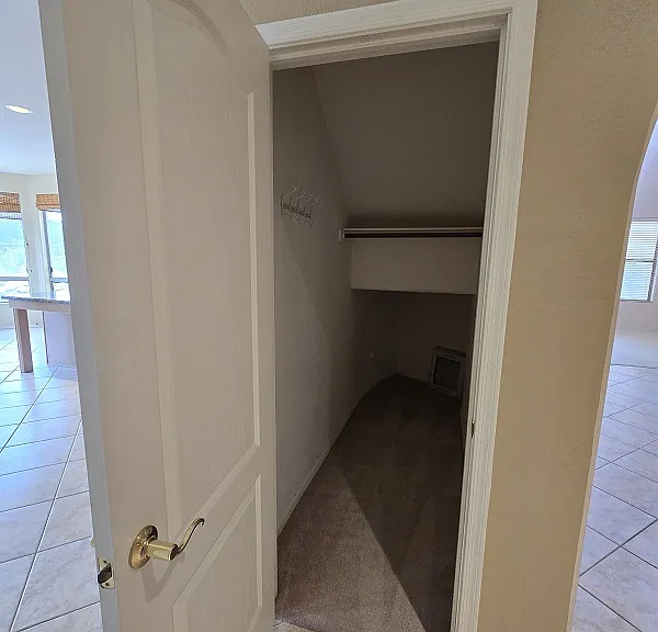 Walk-in closet downstairs