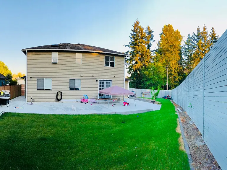View from back corner of back yard