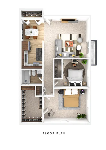 Floor plan Two Bedroom