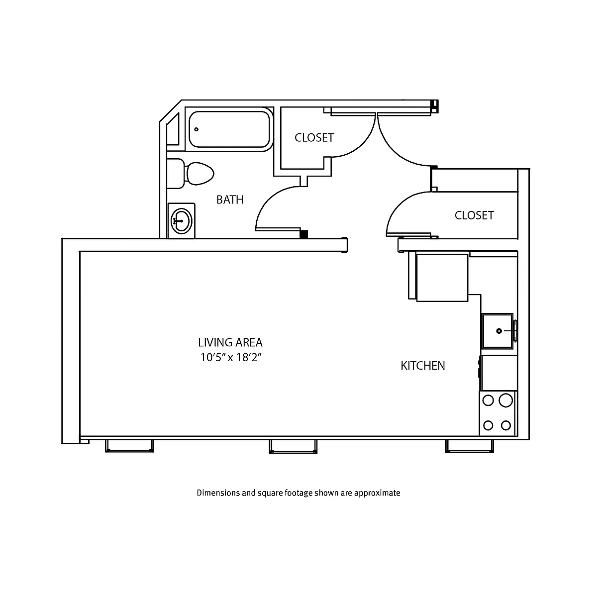 Floor plan Studio