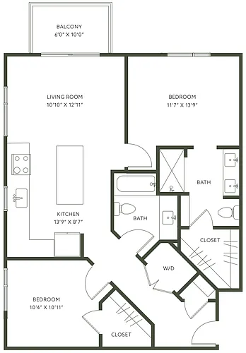 Floor plan 2X2