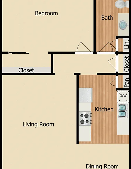 Plan 1C Floorplan Diagram