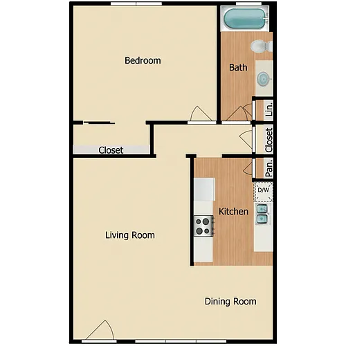 Floor plan Plan 1C