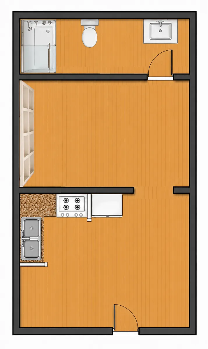 Floor plan One Bedroom