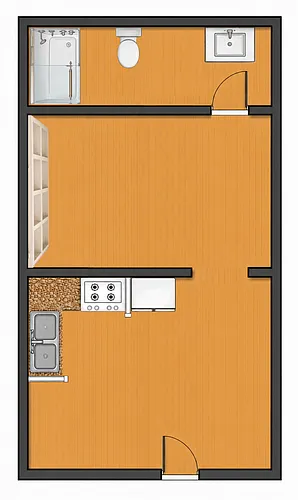 Floor plan One Bedroom