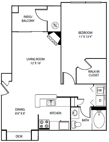 Floor plan 1C