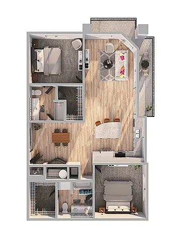 Floor plan B3