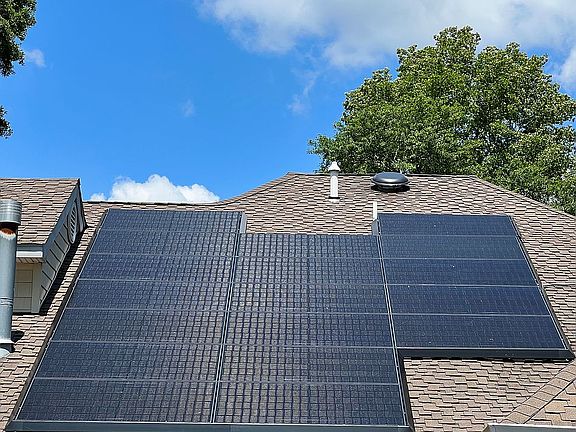 Back yard solar view