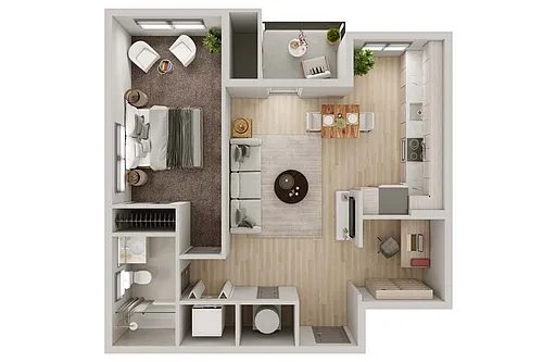 Floor plan One Bedroom