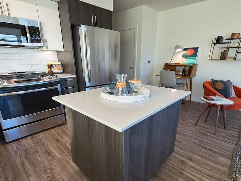 High-end kitchens featuring movable kitchen islands