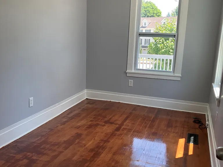 Bedroom #2 with refinished floors
