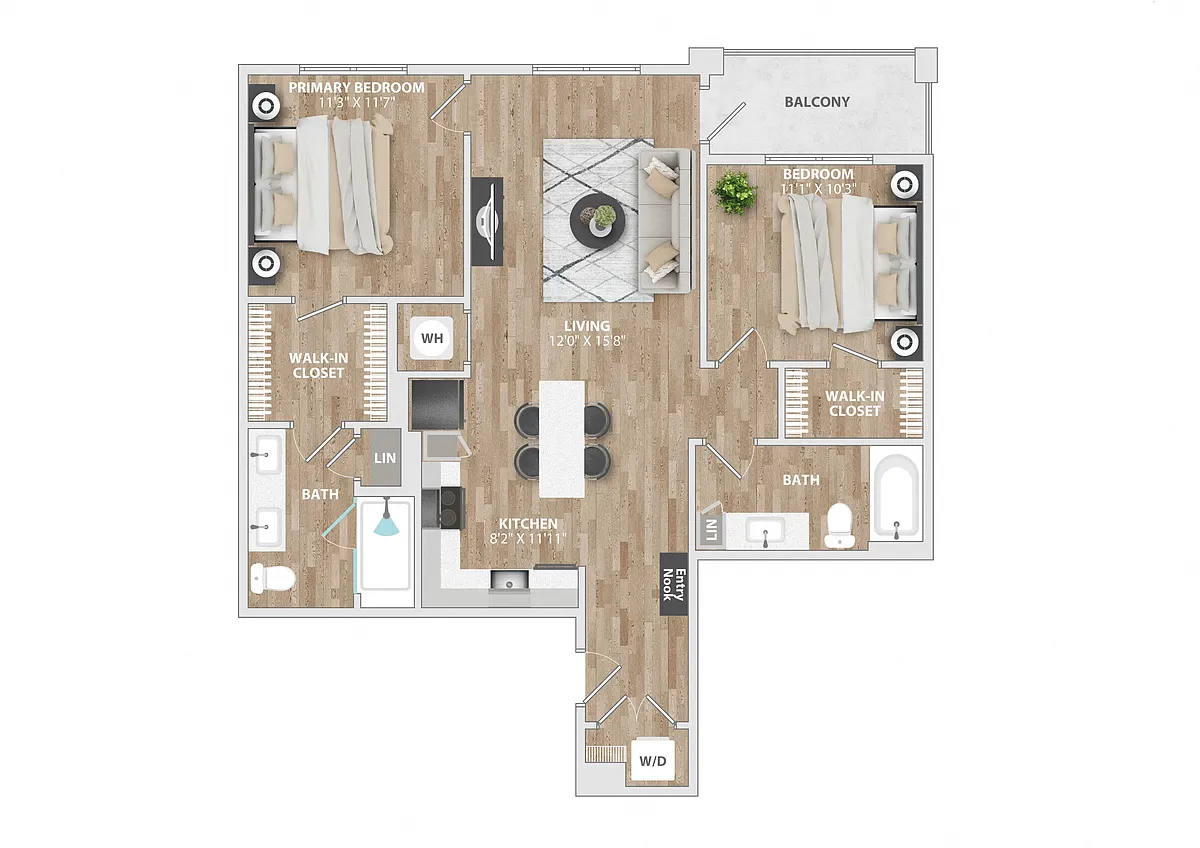 Floor plan B1B