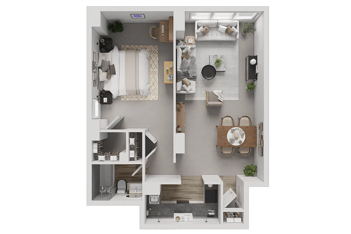 Floor plan 1 BEDROOM