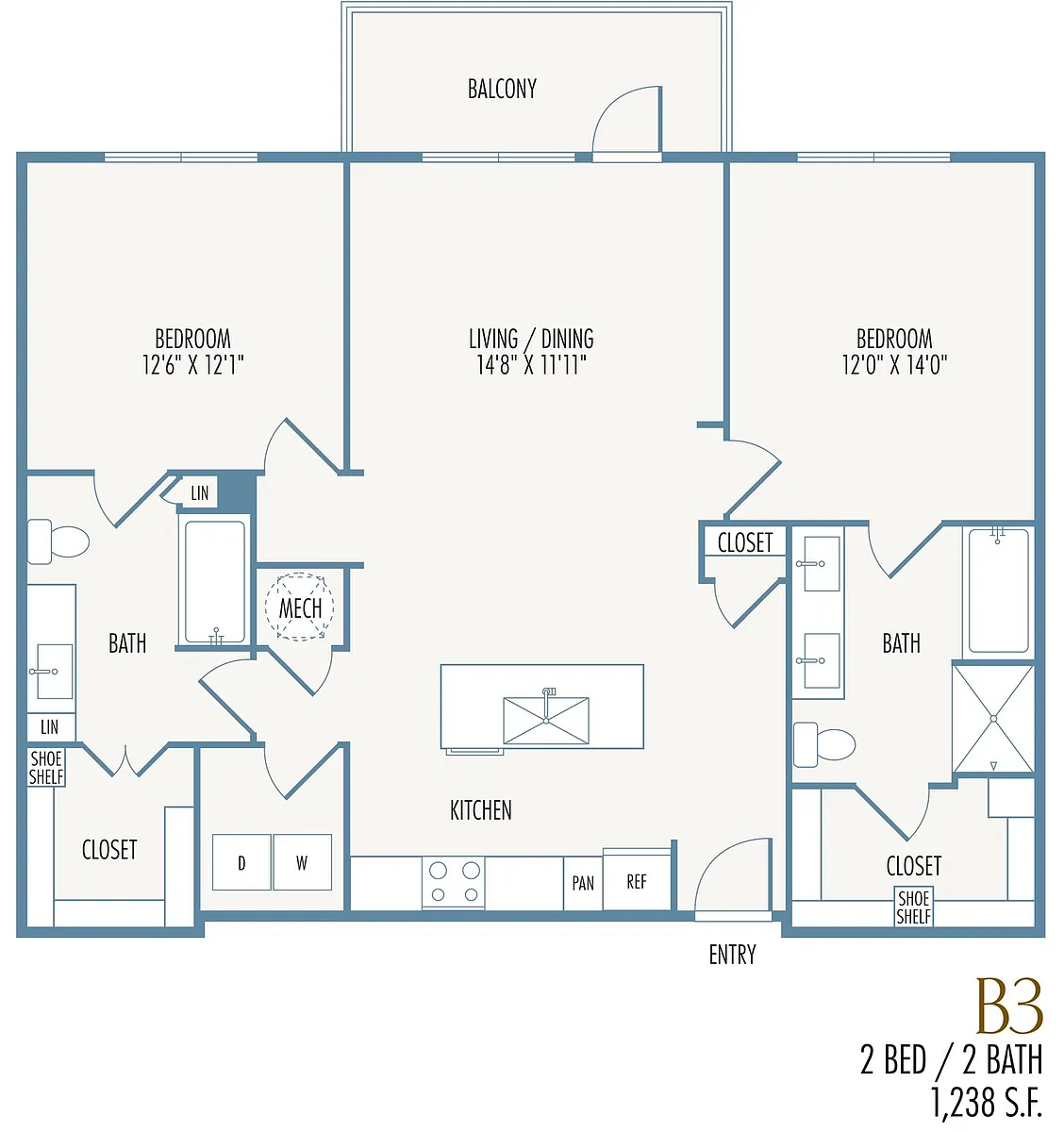Floor plan B3