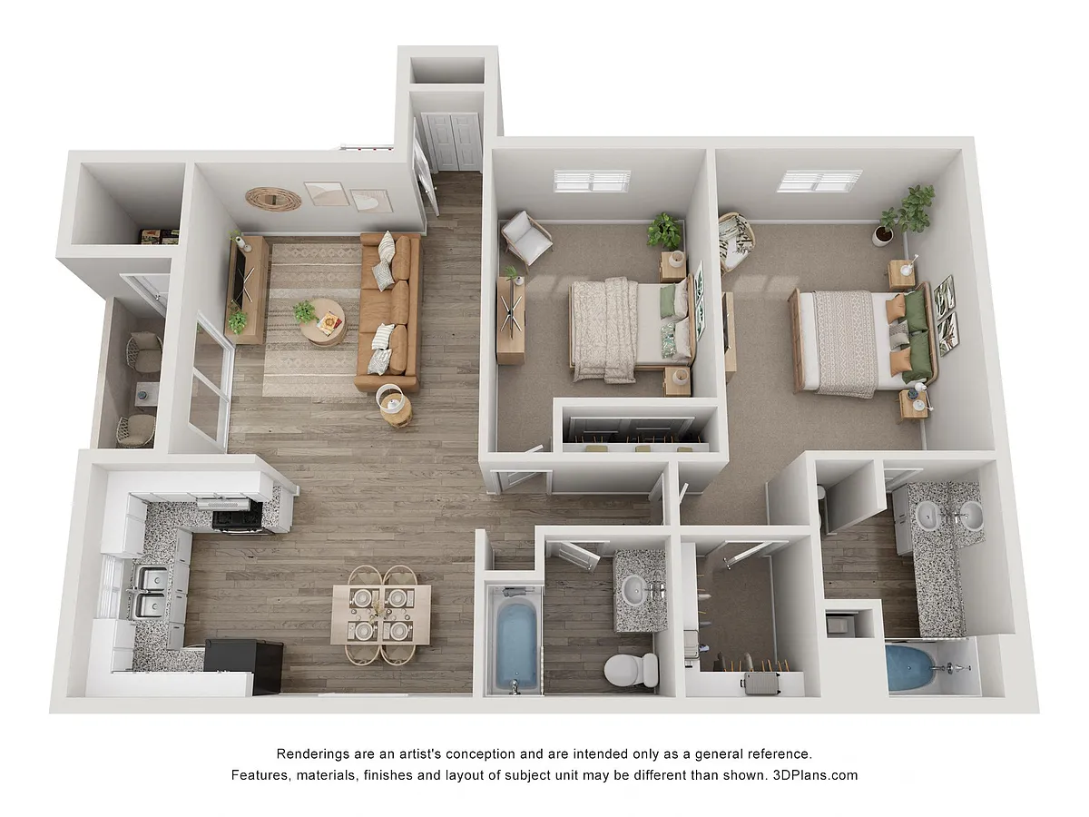 Floor plan 2 Bedroom