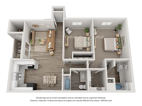 Floor plan 2 Bedroom
