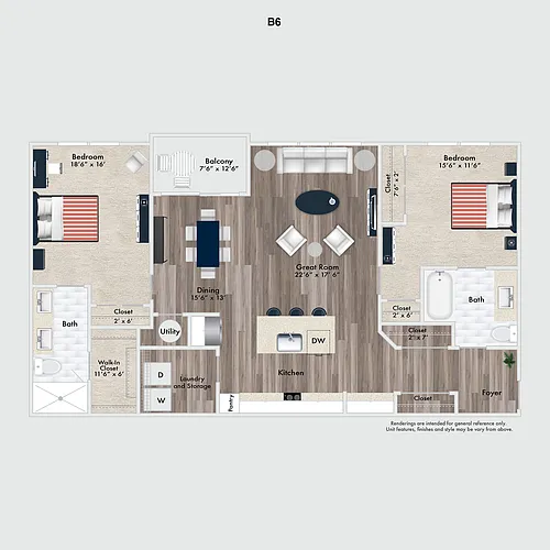 Floor plan B6