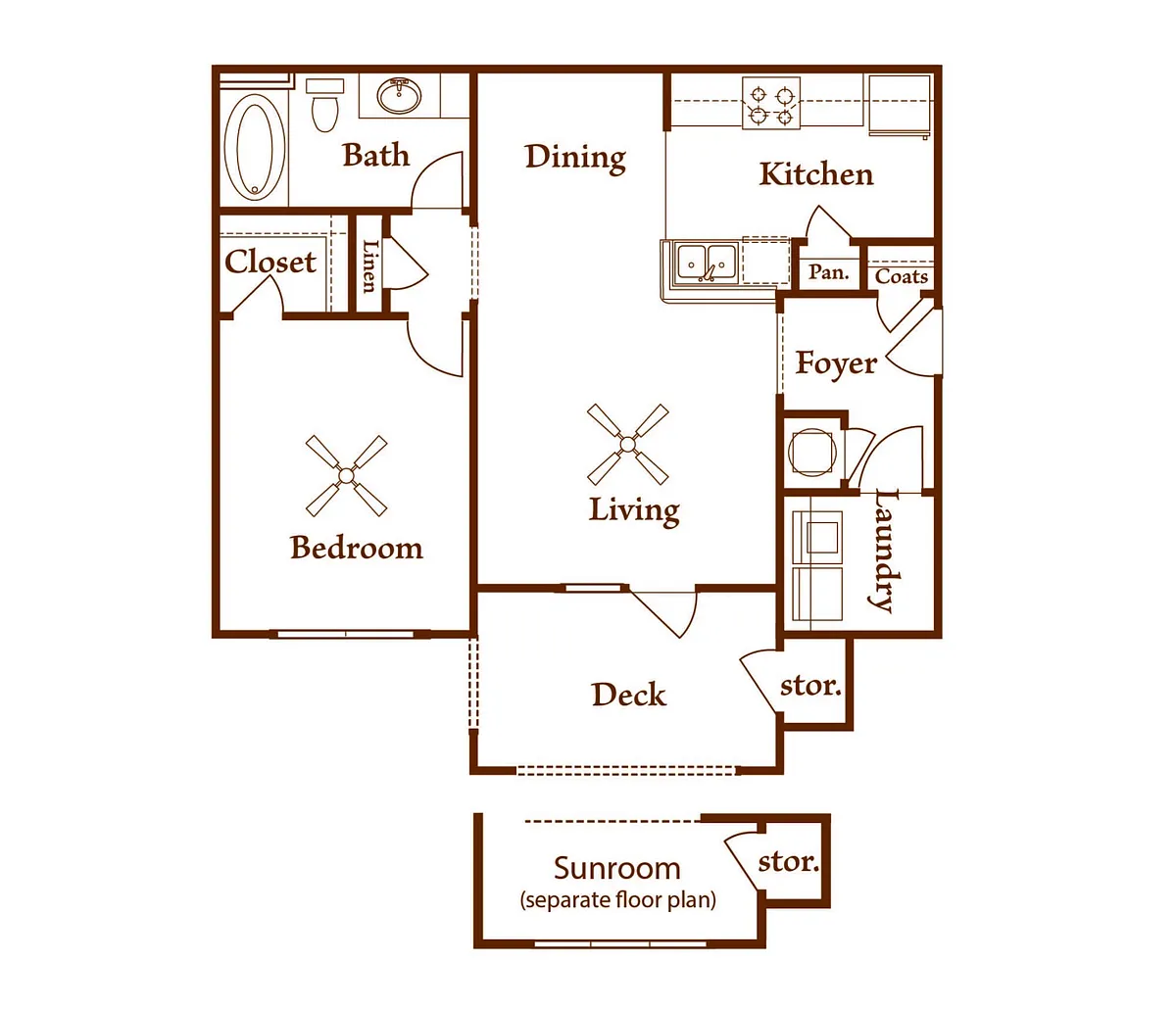 Floor plan Holly - Deck