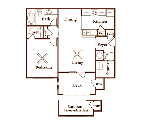 Floor plan Holly - Sunroom