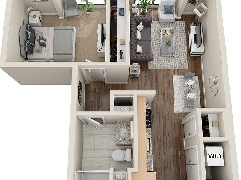 AA2 floor plan Flats on D