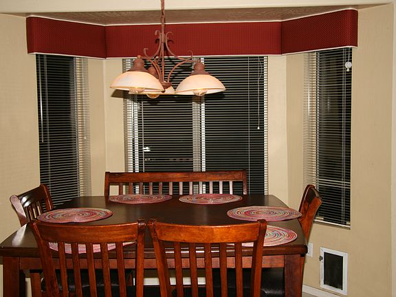 Bay window kitchen nook