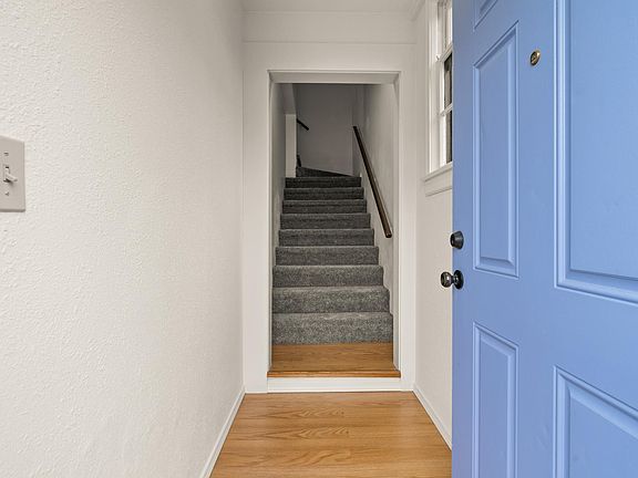 New carpet on stairs leading to living spaces