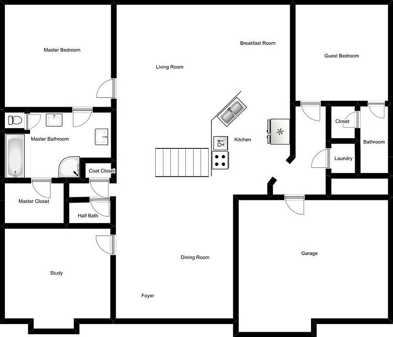 Main Level -Not to Scale