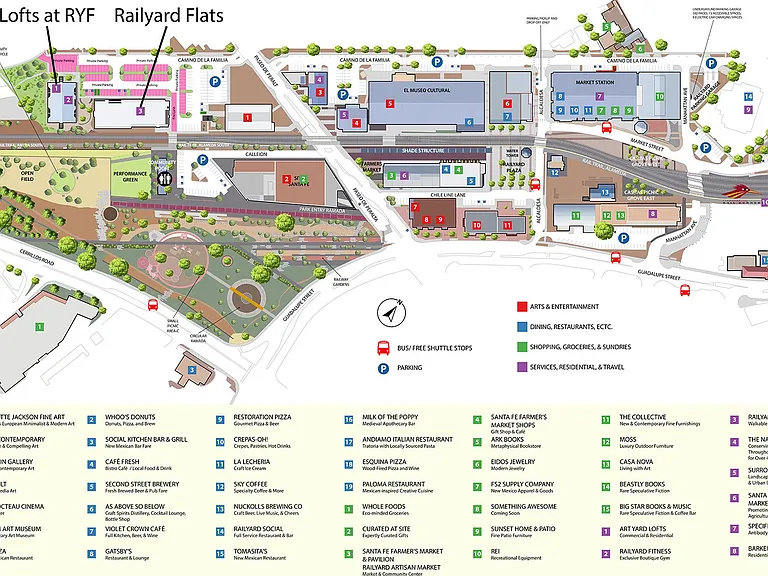 Railyard Flats is in the heart of the Railyard District: experience abundant restaurants, entertainment, and culture!