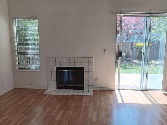 Fireplace. Pergo flooring