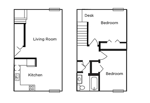 Floor plan Deluxe Townhome