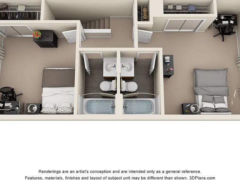 3-3 Townhome Upgraded Platinum (Floor 2) 3-3 Townhome Upgraded Platinum (Floor 2)