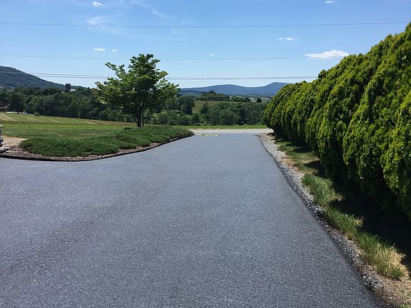 Newly paved driveway 