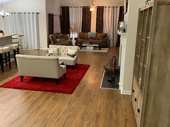 View of open floor plan from