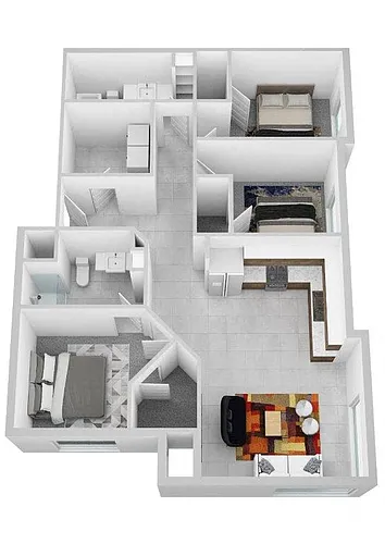 Floor plan 3 Bedroom