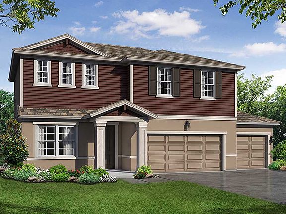 Sandalwood 3-Car Garage - Coastal Elevation
