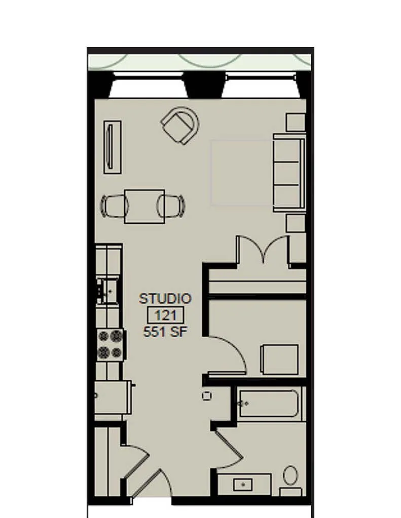 Floor plan Studio