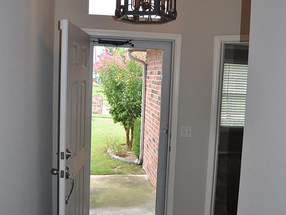 Wood-tile floor entry area