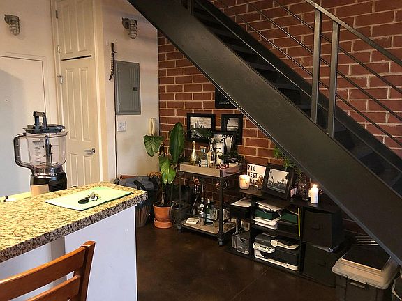 Stairs and Storage area