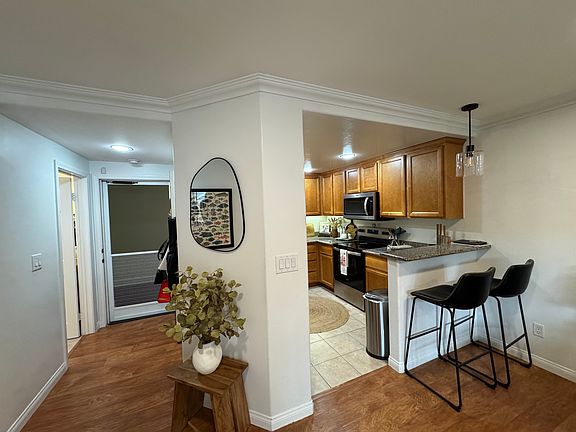 Entry way and kitchen
