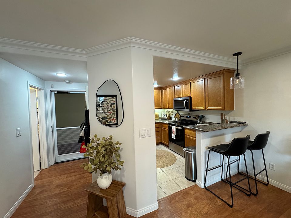 Entry way and kitchen