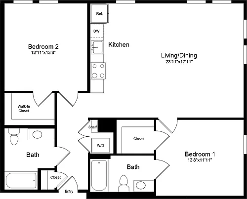 Floor plan 2C