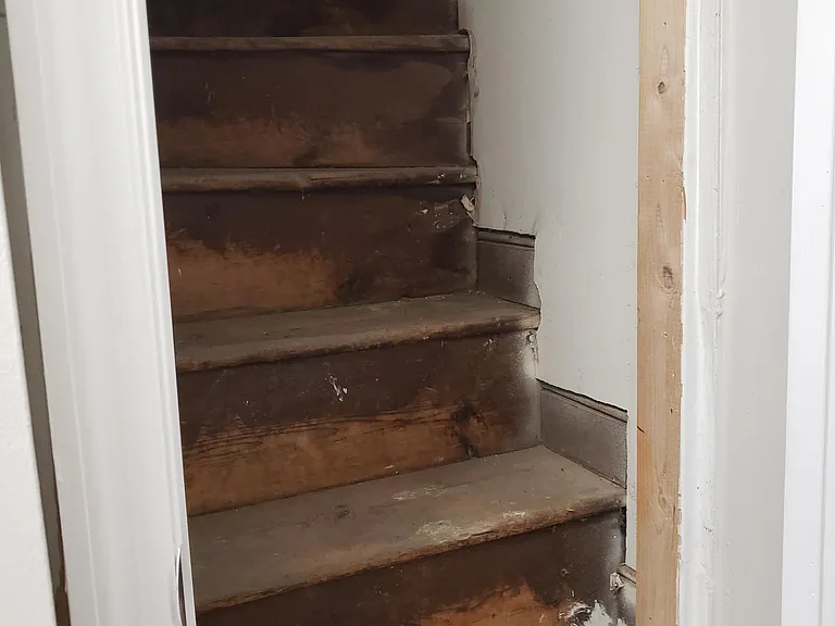 Stairs to unfinished attic