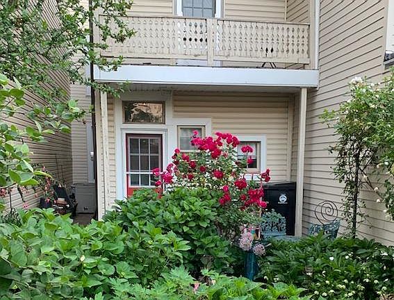 Looking from the garden, at the back of house
