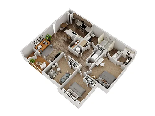 Floor plan 3X2 B