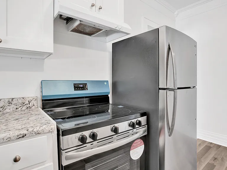 New kitchen with new appliances.