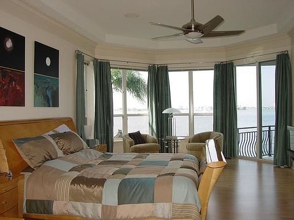 Master Suite With Expansive Water Views