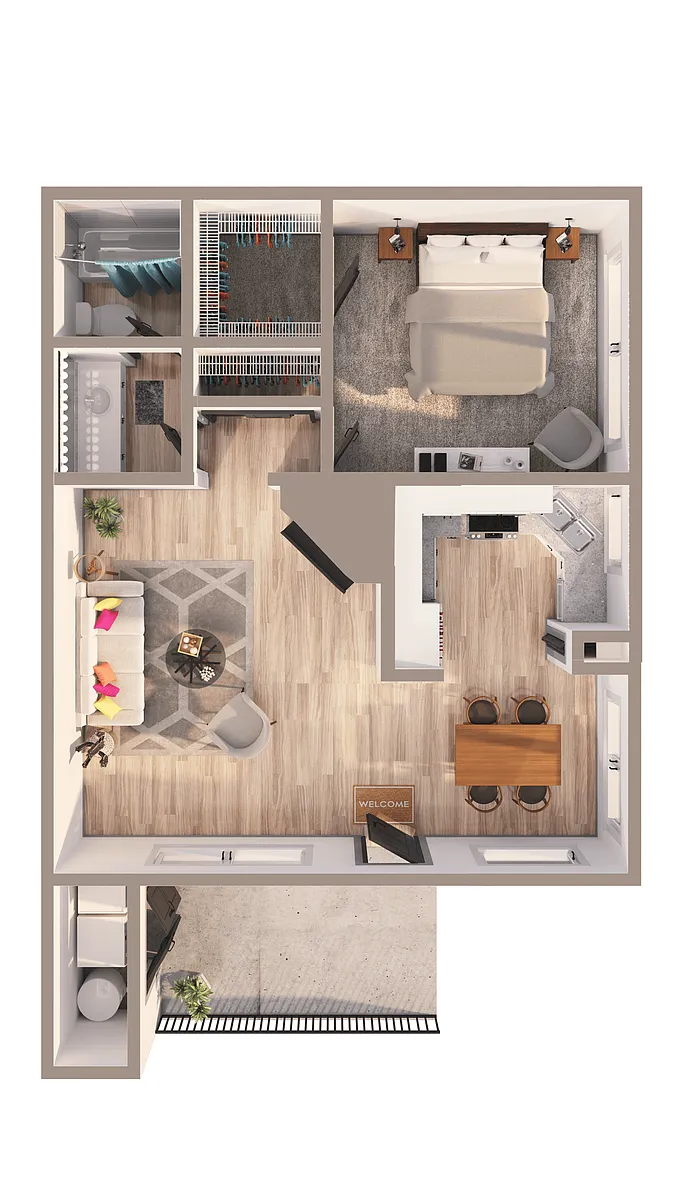 Floor plan 1B Renovation 3
