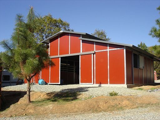 New Barnmaster barn on concrete pad