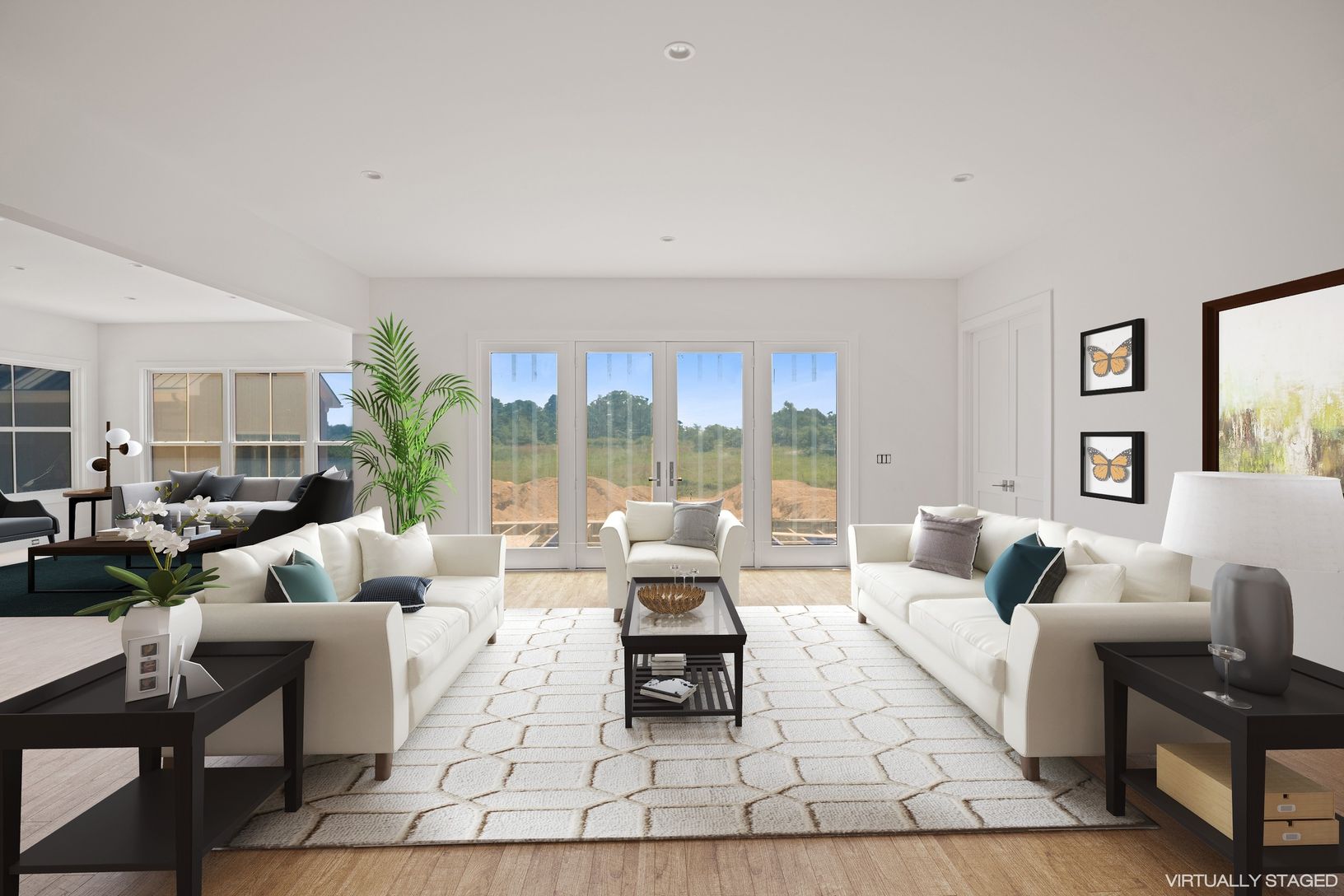   living room, view of meadow