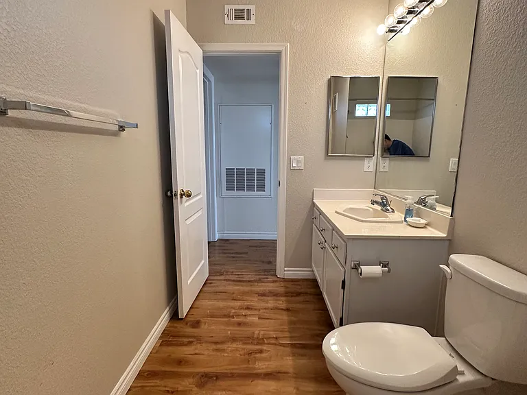 Spacious second bathroom.